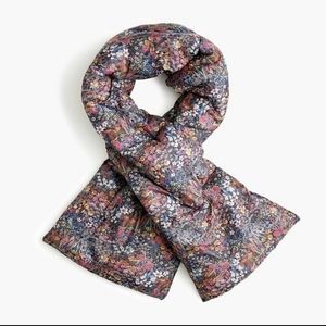 J. Crew Liberty of London Floral Puffer Scarf